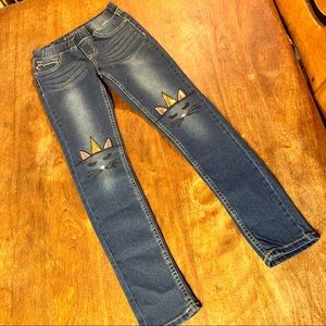 Vigoss Kitty Cat Knee Cap Jeggings For Girls